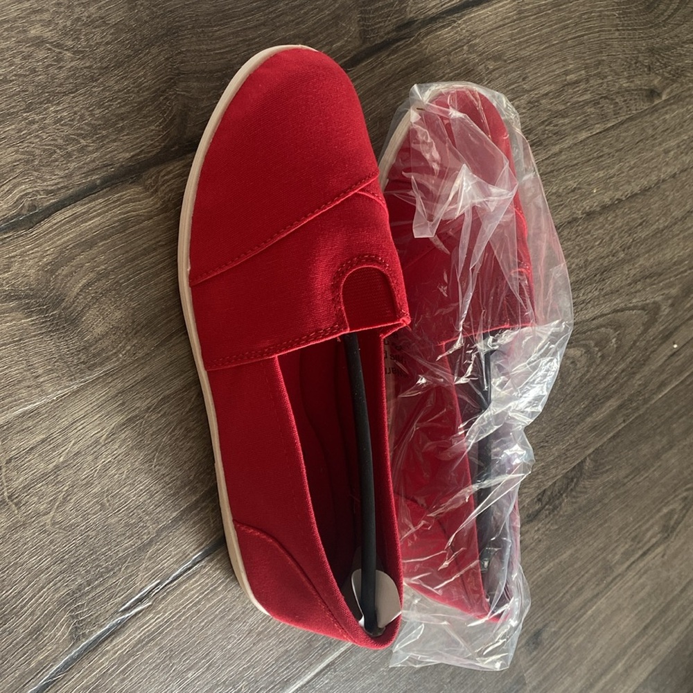 SODA Red Casual Slip-On Loafers